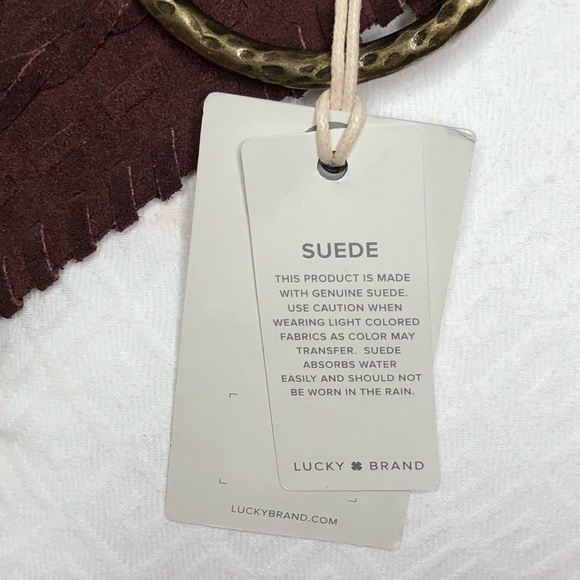 NWT LUCKY 🍀 BRAND WIDE SUEDE STITCH WAIST BELT - Picture 4 of 5